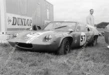 LOTUS 47 Unknown driver, Brands Hatch Paddock c.1968 7x5" photo