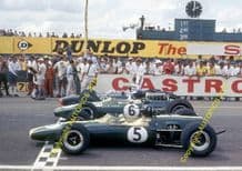 Lotus 48 & 33 Graham Hill & Jim Clark . BRM P261 Jackie Stewart. Warwick Farm Australian GP 1967
