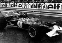 Lotus 49 Graham Hill 1970 Monaco GP pits