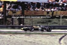 LOTUS 49 Graham Hill colour action photo Monza,1967 Italian GP 10x7"