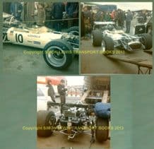 LOTUS 49 Pete Lovely 1970 Race of Champs Brands Hatch set of 3 photos (5x5")