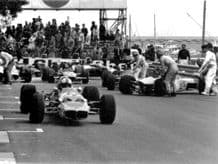 Lotus 59 F3 Dave Walker, Monaco F3 1970 accident