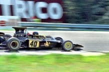 LOTUS 72 Emerson Fittipaldi at speed 1972 Brands Hatch