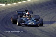 LOTUS 72 JPS Dave Walker Brands Hatch 1972 action photo