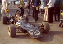 LOTUS 73 JPS F3 Bernard Vermillo Brands paddock 1972