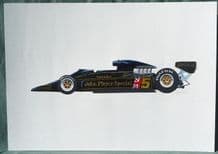 Lotus 78 JPS Mario Andretti 1978. Acrylic