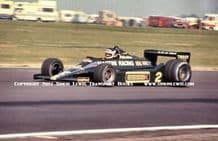 Lotus 79 Carlos Reutermann at speed 1979 British GP