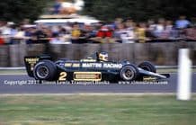 Lotus 79 Carlos Reutermann at speed 1979 British GP (B)