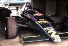 Lotus 79 close up in pits British GP 1979 - front