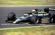 Lotus 79 Mario Andretti . Photo. 1979 British GP (c)