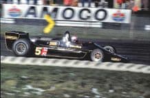 Lotus 79 Mario Andretti at speed 1978 Silverstone