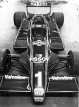 Lotus 79 Mario Andretti car pit garage photo 1979 (Black and White)