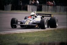 Lotus 87 DeAngelis at speed 1981 British GP (b)
