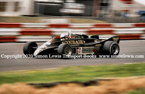 Lotus 88 DeAngelis at speed 1981 British GP (b)