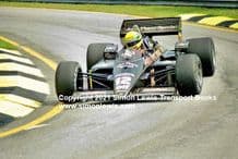 Lotus 97T Renault Ayrton Senna Brazil 1985 GP action photo