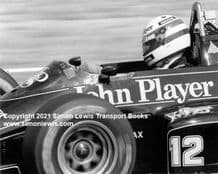 Lotus 97T Turbo Senna at 1985 close up at speed