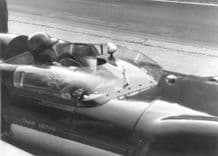 Lotus XI Rouen pits 1957/58? Maybe Colin Chapman