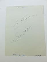 LUIGI TAVERI & SAMMY MILLER  on autograph book page  dated 1997