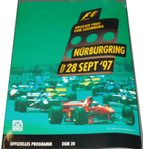 LUXEMBURG GP F1 1997 Nurburgring race program