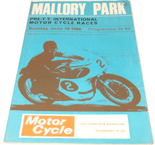 Mallory Park 1966 June 19 Post TT Motorcycle Races programme