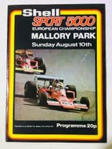 Mallory Park 1975 Aug 10 F5000 race programme + ticket
