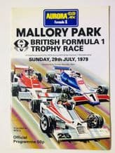 MALLORY PARK 1979 july 29 AURORA BRITISH F1 Race programme