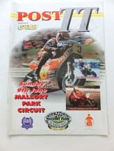 MALLORY PARK 1996 June 9 POST TT Programme Signed RANDY MAMOLA