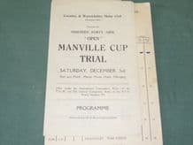 MANVILLE Cup Trial December 3 1949