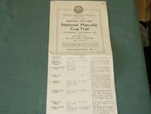 MANVILLE Cup Trial program Dec 6th 1952. Cov & Warks MC