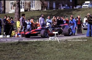 MARCH 702 Rover V8.Roher Whilloughby. Wiscombe Park  Hillclimb 1978