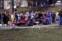 MARCH 702 Rover V8.Roher Whilloughby. Wiscombe Park  Hillclimb 1978