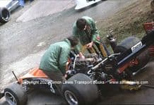 MARCH 741. Roy Lane. Loton Park Hillclimb paddock March 1978