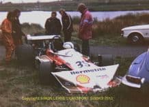 March 752-Cosworth GAA Tom Walkinshaw  Mallory Park Shellsport F5000 1975 7x5" photo
