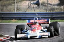 MARCH 761  Michael Bleekemolen at speed 1977 Dutch GP. 10x7" photo