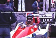 March 761.Photo. Ronnie Peterson. Pits 1976 Italian GP