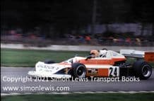 March 772 Norman Dickson . action photo. Donington Park Formula 2 1977