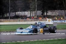 March 778 (?) Bernard de Dryver . action photo. Donington Park Formula 2 1977