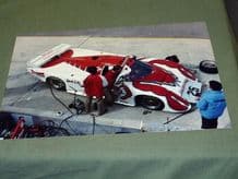 MARCH 84G RED LOBSTER IMSA C.1986  PIT LANE 12x8" photo