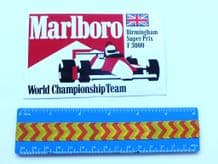 MARLBORO Birmingham Super Prix (F3000) sticker unused
