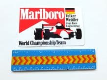 MARLBORO Volker Weidler Onyx Race Engineering (F3000) sticker unused