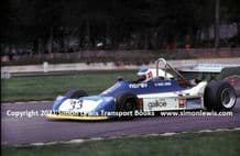 Martini Mk19. Marc Sourd action photo. Donington Park Formula 2 1977
