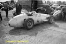 MASERATI 250F Siedel in Silverstone paddock 1958 .Amateur 10x7"photo