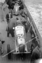 MASERATI 4CM DeGraffenried's car Isle of Man 1937 - on board the Steam Packet boat.