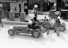 Maserati 8CM (Bira) and 4CL (Wakefield) Refuelling by Brooklands petrol pumps(b)