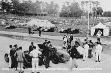 Maserati 8CM, ERA, Multi Union. Photo. B Bira stood centre. 1938 JCC 200 milesl  Brooklands