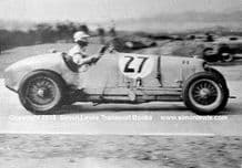 Maserati 8CM. Photo. B Bira. 1937  Campbell Trophy . Brooklands