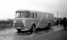 Maserati Transporter in Silverstone paddock 1954 British GP