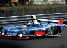 Matra 670B Jaussaud-Wollek-Dolhem . Photo. at speed LeMans 24 hrs 1974