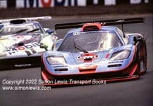 McLaren F1 GTR .GULF Bellm/Gilbert-Scott .photo.Silverstone FIA GT 1997 (A)