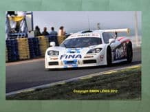 McLAREN F1 GTR FINA Soper/Duez/Laffite Le Mans 1996 10x7" photo